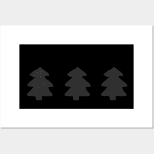 Addams Christmas Trees Posters and Art